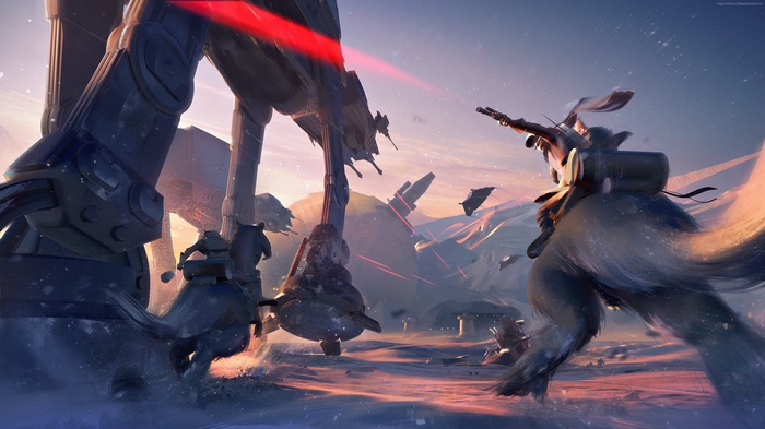 Star Wars: Battlefront II AT-AT battle