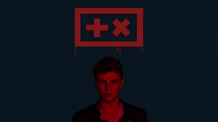 Martin Garrix logo with a young man