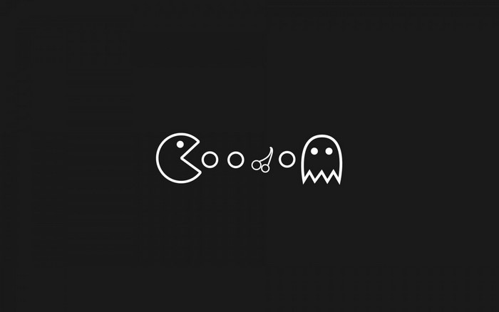 Pac-Man and Google logo elements
