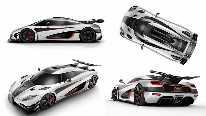 Koenigsegg One:1 Supercar Collage