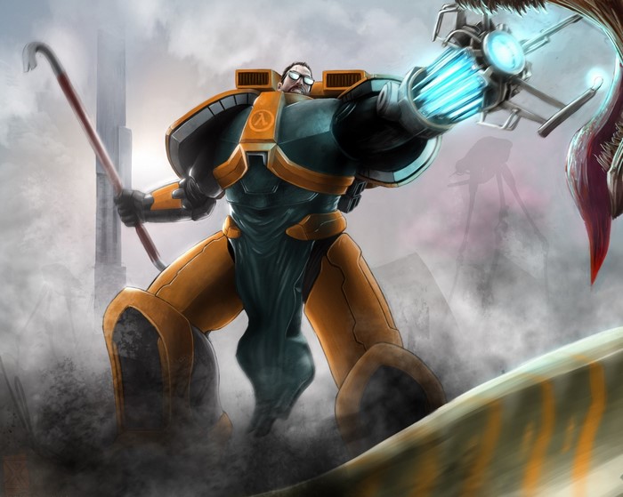 Half Life 2 Action Mecha Artwork