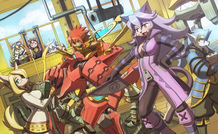 Characters from Solatorobo: Red the Hunter