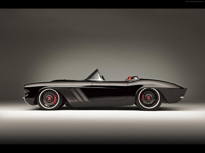 Black Chevrolet Corvette C1 Convertible