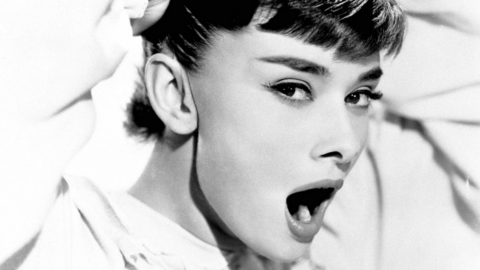 Audrey Hepburn close up portrait