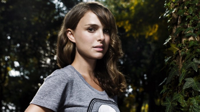 Natalie Portman portrait in nature