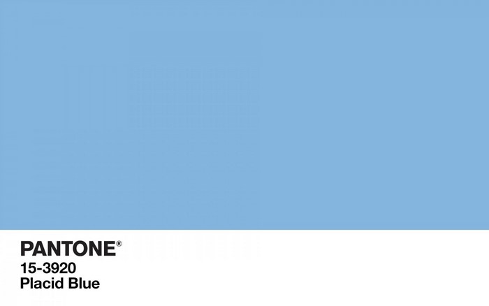 Pantone 15-3920 Placid Blue Color Swatch