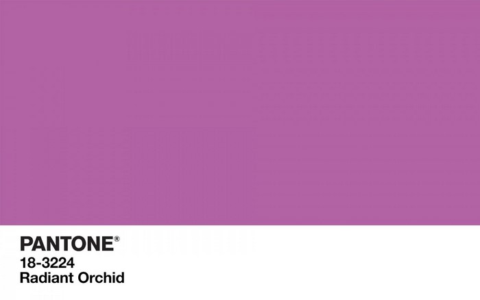 Pantone 18-3224 Radiant Orchid color swatch