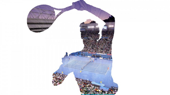 Rafael Nadal playing tennis at Australian Open