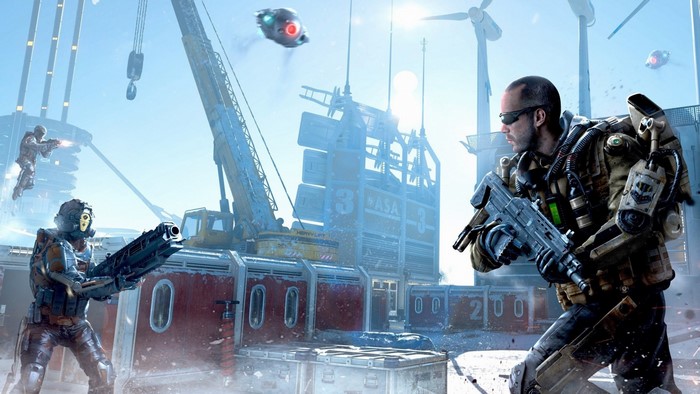 Soldiers in futuristic gear in Call of Duty Advanced Warfare