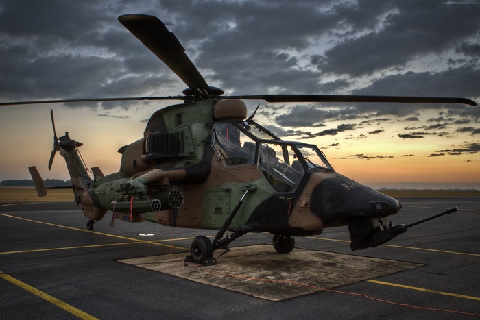 Eurocopter EC665 Tiger attack helicopter on tarmac