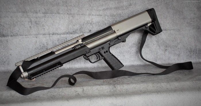 Kel-Tec KSG 10 shotgun with sling