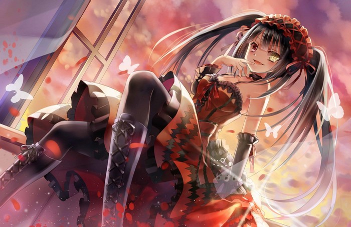 Tokisaki Kurumi from Date A Live in Gothic Outfit