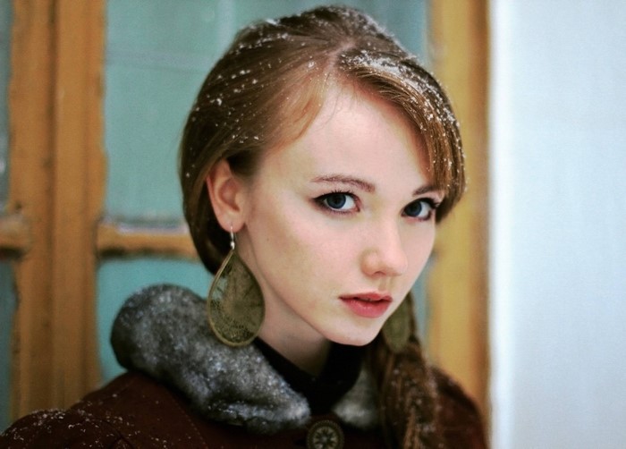 Portrait of Olesya Kharitonova in Winter