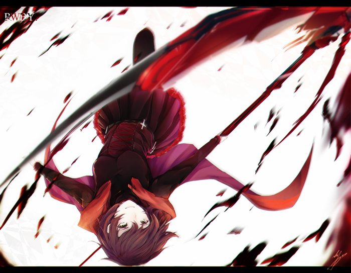 Ruby Rose from RWBY with Crescent Rose