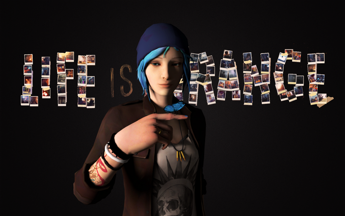 Chloe Price from Life Is Strange with a butterfly