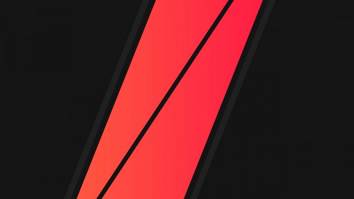 Abstract red and black geometric shapes