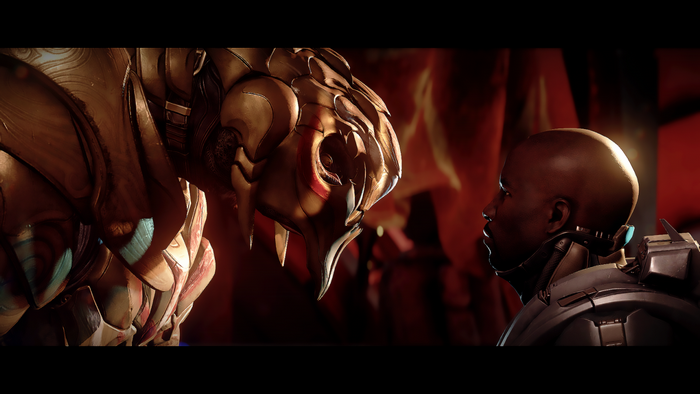 The Arbiter and Spartan Locke from Halo 5 Guardians