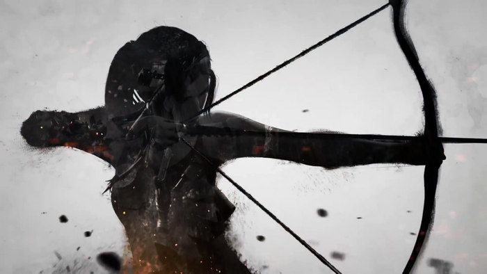 Lara Croft from Rise of the Tomb Raider with a bow