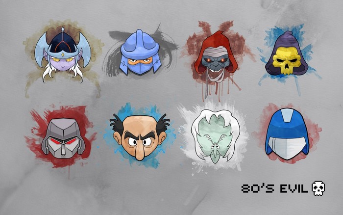 80s Evil Villains: Skeletor, Megatron, Gargamel, and more