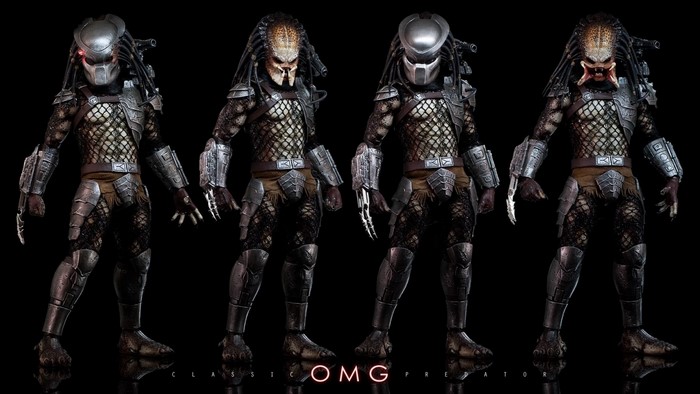 Four Classic Predators from Predator Movie