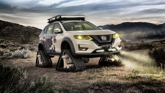 Nissan Rogue Warrior Trail concept SUV with tracks