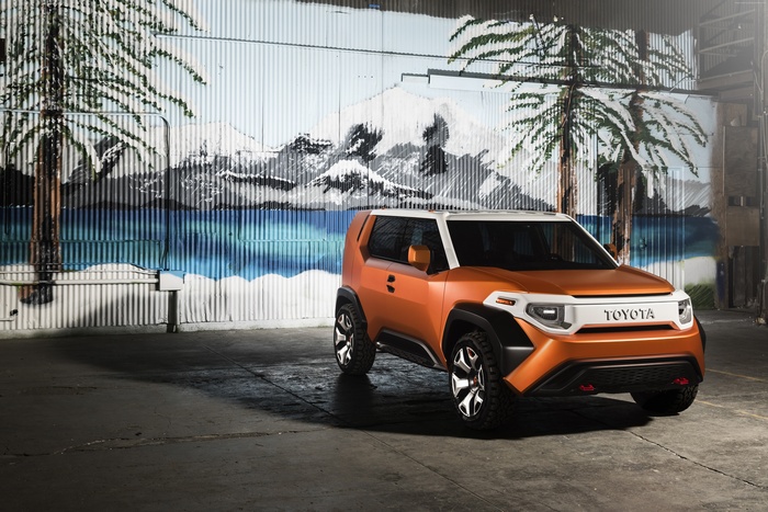 Orange Toyota FT-4X concept car