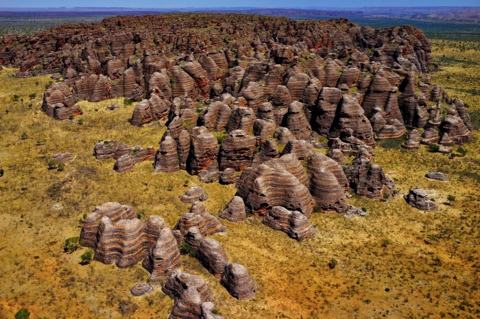 Bungle Bungle Range rock formations in Australia