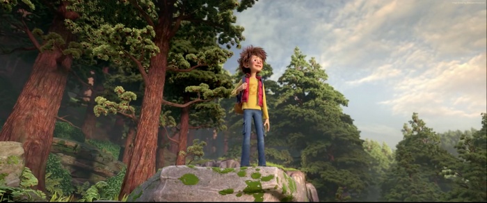 Adam from The Son of Bigfoot in a forest