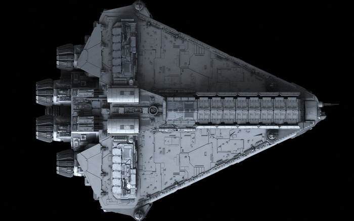 Star Wars spaceship artwork