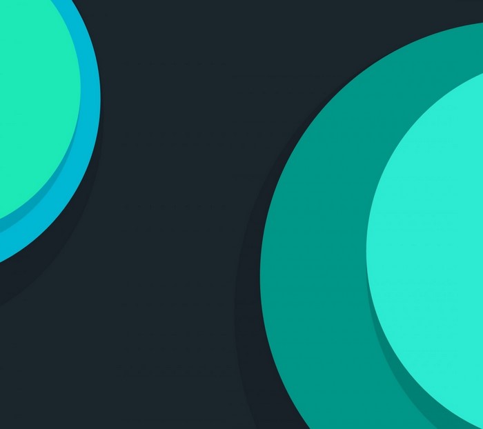 Abstract geometric shapes with teal and blue colors