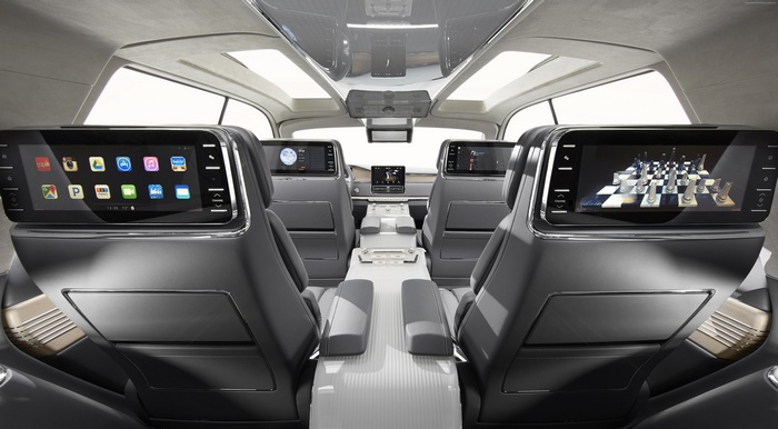 Lincoln Navigator Interior with Rear Seat Entertainment Screens