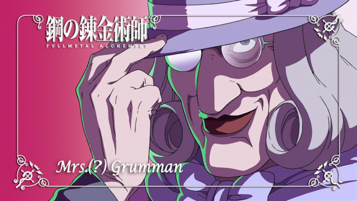 Mrs. (?) Grumman from Fullmetal Alchemist