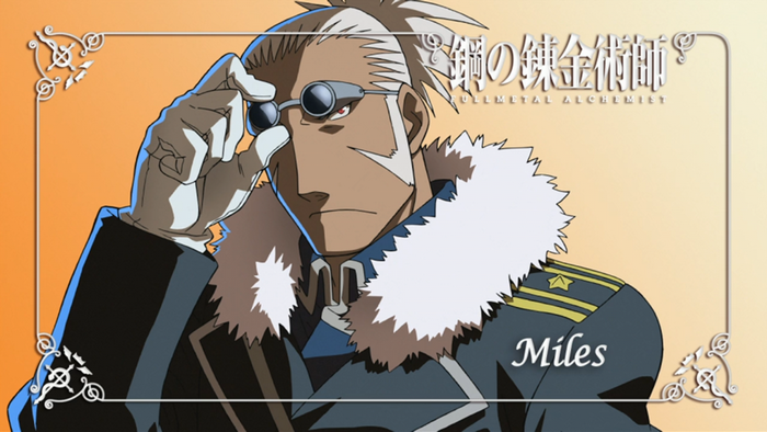 Miles from Fullmetal Alchemist Brotherhood
