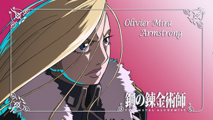 Olivier Mira Armstrong from Fullmetal Alchemist