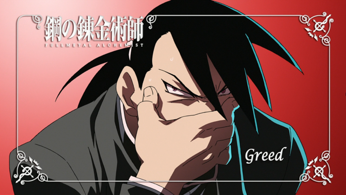 Greed from Fullmetal Alchemist Brotherhood