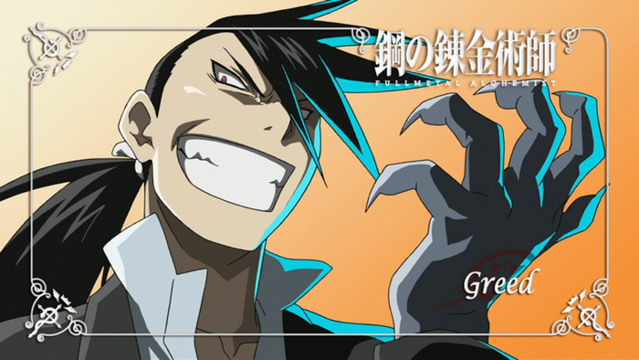 Greed from Fullmetal Alchemist Brotherhood