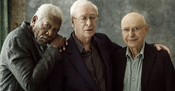 Morgan Freeman, Michael Caine, and Alan Arkin in Going in Style