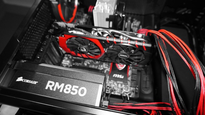 Corsair RM850 Power Supply and MSI Graphics Card
