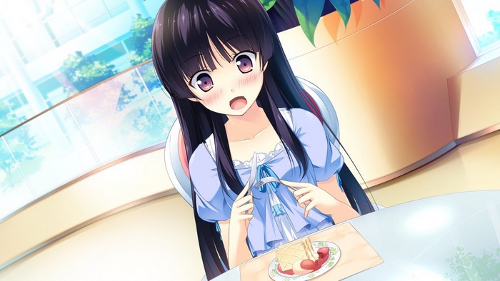Girl from If My Heart Had Wings eating cake