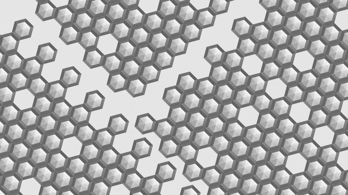Monochrome Hexagonal Pattern Texture