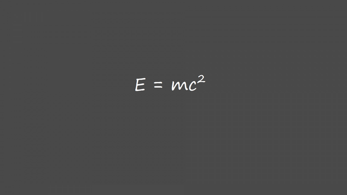 Einstein's famous equation E=mc^2