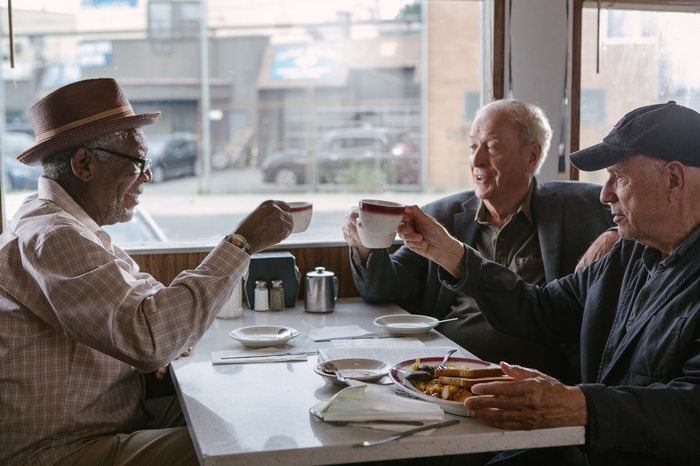 Morgan Freeman, Michael Caine, and Alan Arkin in Going in Style