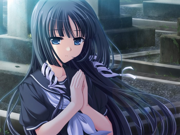 Minagami Sakuya Praying Scene from Tasogare No Sinsemilla