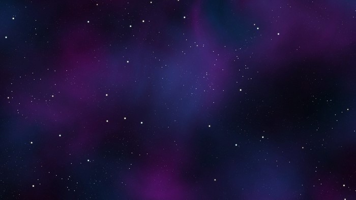 Purple and blue nebula with stars