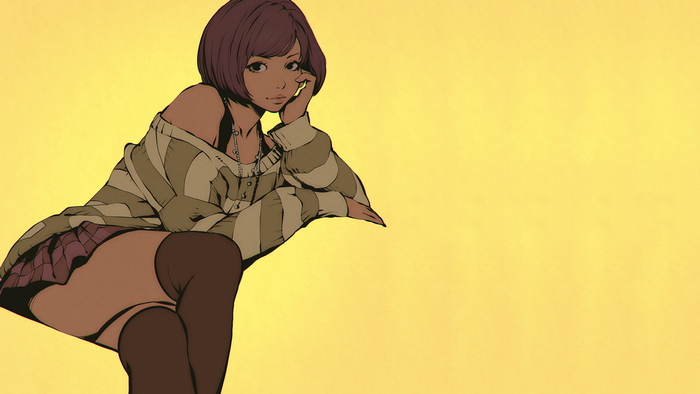 Illustration of a girl by Ilya Kuvshinov