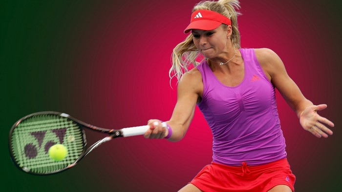 Maria Kirilenko playing tennis