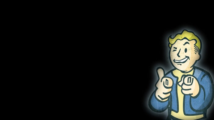 Vault Boy from Fallout giving a thumbs up