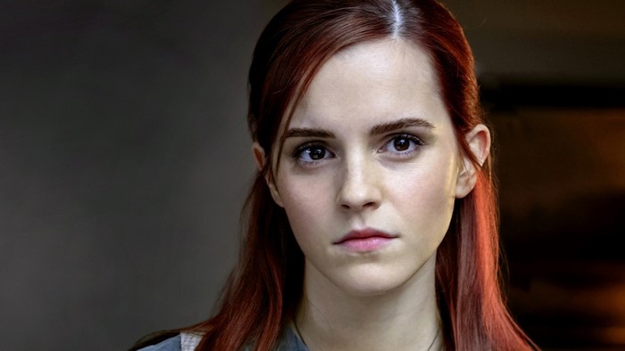 Emma Watson Closeup Portrait with Red Hair
