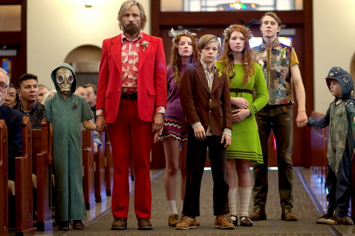 Captain Fantastic family in church