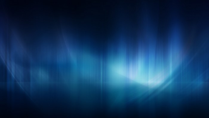Abstract blue aurora light streaks